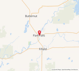 Map of Park Falls, Wisconsin