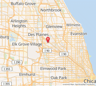 Map of Park Ridge, Illinois