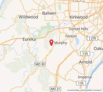 Map of Parkdale, Missouri