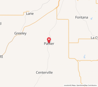 Map of Parker, Kansas