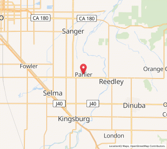 Map of Parlier, California