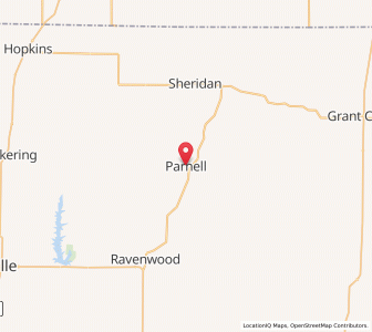 Map of Parnell, Missouri