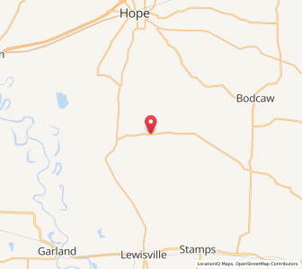 Map of Patmos, Arkansas