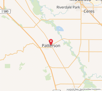 Map of Patterson, California