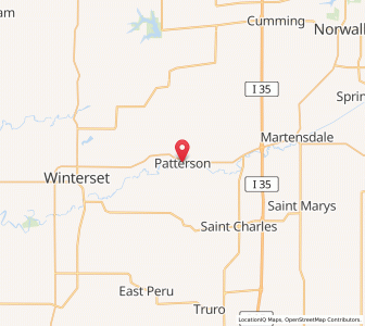 Map of Patterson, Iowa