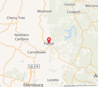 Map of Patton, Pennsylvania