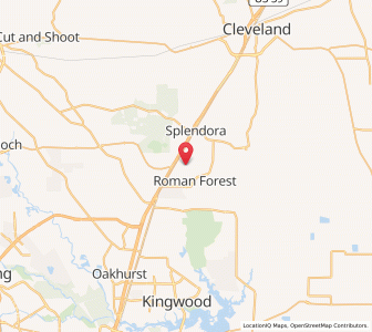 Map of Patton Village, Texas