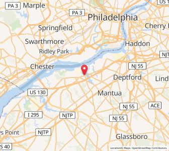 Map of Paulsboro, New Jersey