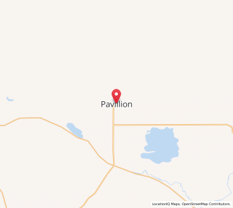 Map of Pavillion, Wyoming