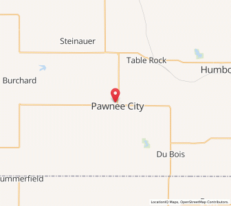 Map of Pawnee City, Nebraska