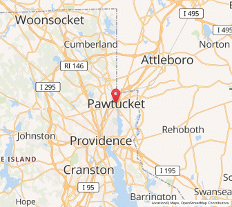 Map of Pawtucket, Rhode Island