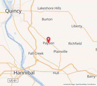 Map of Payson, Illinois