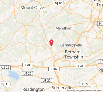 Map of Peapack and Gladstone, New Jersey