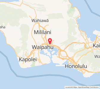 Map of Pearl City, Hawaii