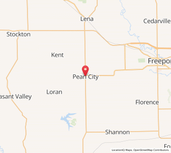 Map of Pearl City, Illinois