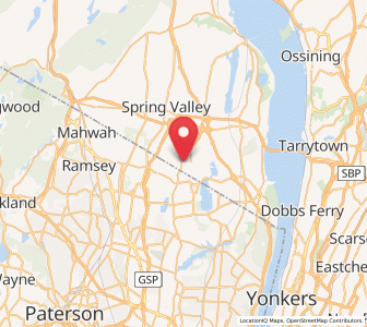 Map of Pearl River, New York