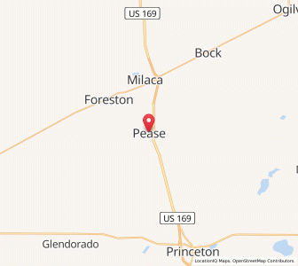 Map of Pease, Minnesota