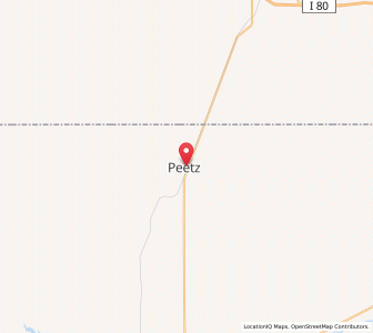 Map of Peetz, Colorado