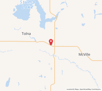 Map of Pekin, North Dakota