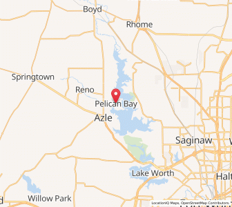 Map of Pelican Bay, Texas