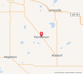Map of Pemberton, Minnesota