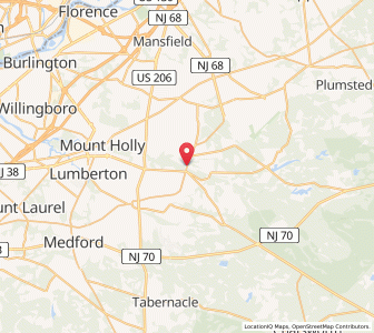 Map of Pemberton, New Jersey