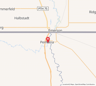 Map of Pembina, North Dakota