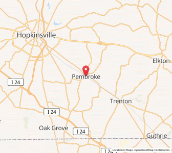 Map of Pembroke, Kentucky