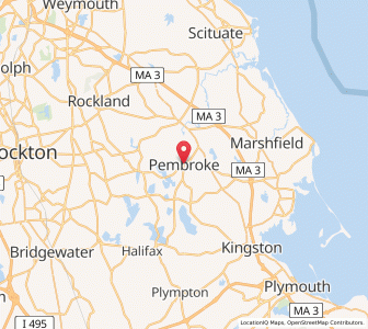 Map of Pembroke, Massachusetts