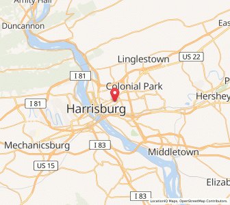 Map of Penbrook, Pennsylvania