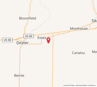 Map of Penermon, Missouri