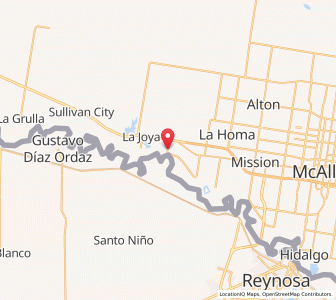 Map of Penitas, Texas