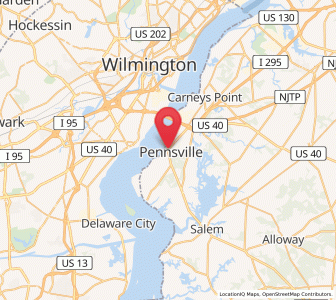 Map of Pennsville, New Jersey