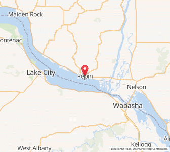 Map of Pepin, Wisconsin