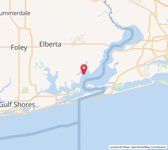 Map of Perdido Beach, Alabama