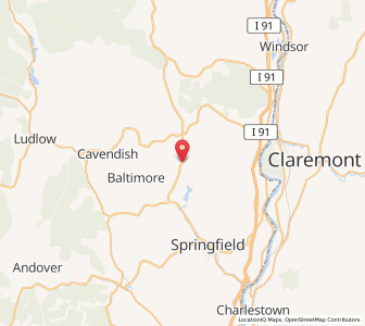 Map of Perkinsville, Vermont