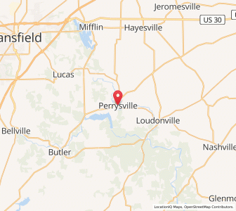 Map of Perrysville, Ohio