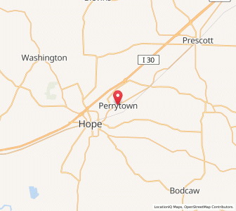 Map of Perrytown, Arkansas