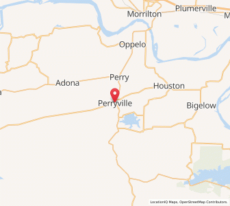 Map of Perryville, Arkansas