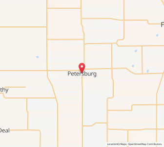 Map of Petersburg, Texas