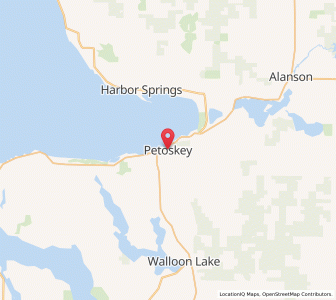 Map of Petoskey, Michigan