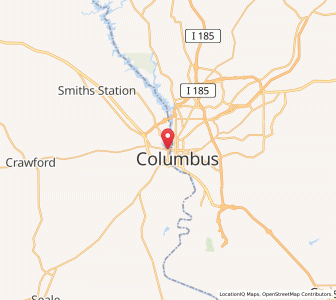 Map of Phenix City, Alabama
