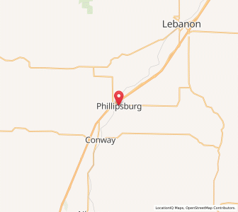 Map of Phillipsburg, Missouri