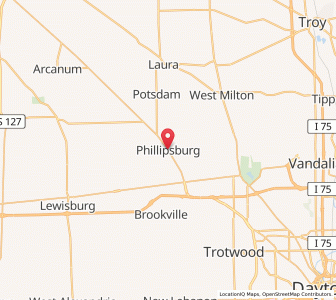 Map of Phillipsburg, Ohio