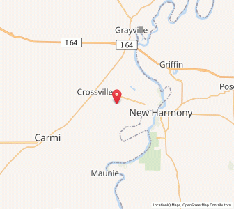 Map of Phillipstown, Illinois