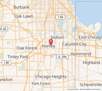 Map of Phoenix, Illinois