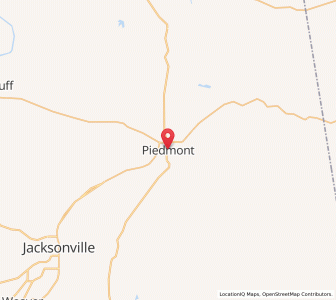 Map of Piedmont, Alabama