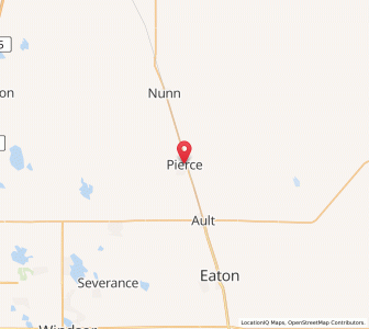 Map of Pierce, Colorado