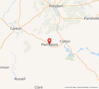 Map of Pierrepont, New York