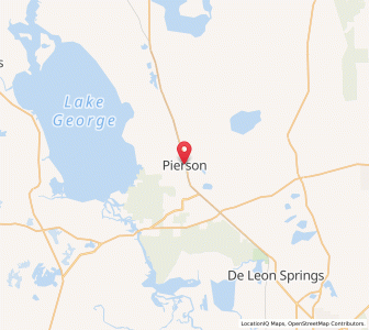 Map of Pierson, Florida